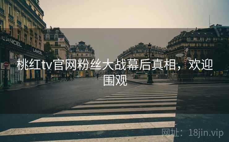 桃红tv官网粉丝大战幕后真相，欢迎围观